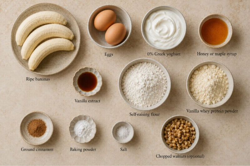 Protein Banana Bread Ingredients