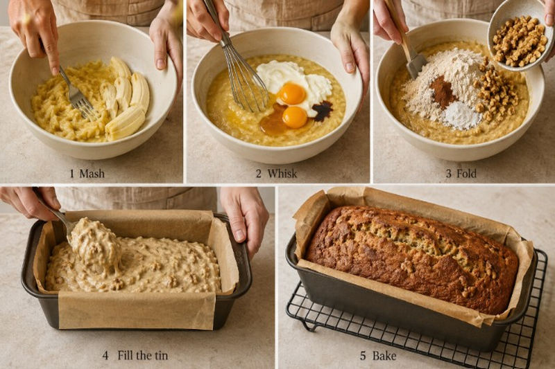Protein Banana Bread Instructions