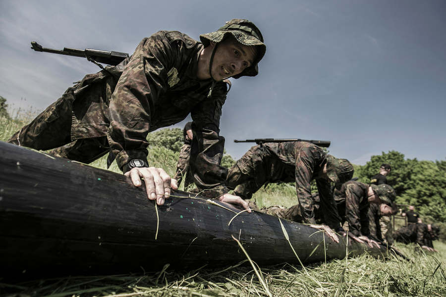 Soldier Push Ups